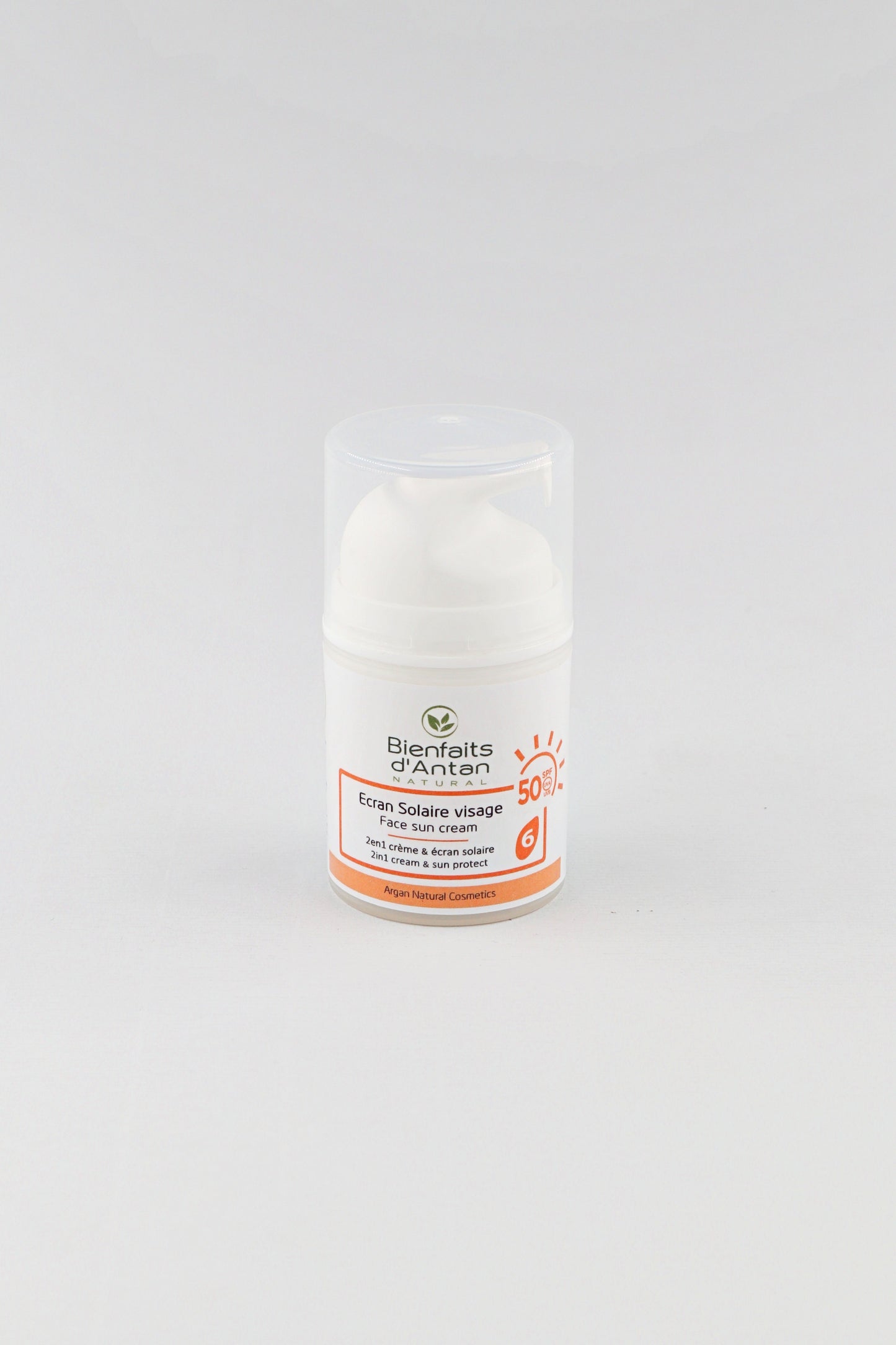 🌞Ecran solaire visage Naturel🍀 SPF-50 - 50 ml
