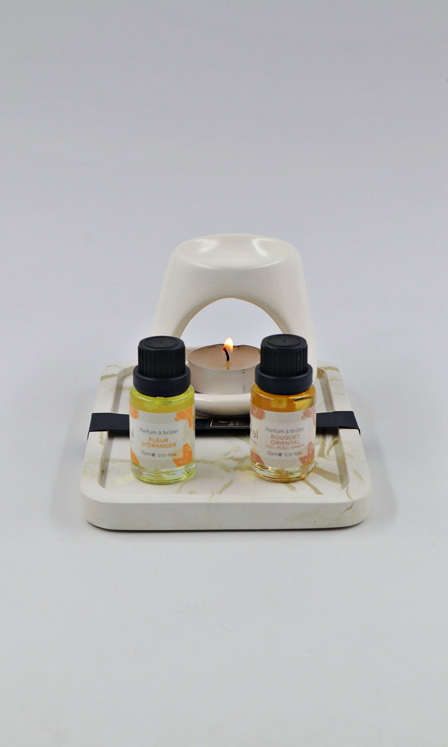 Warmer box and 2 oils