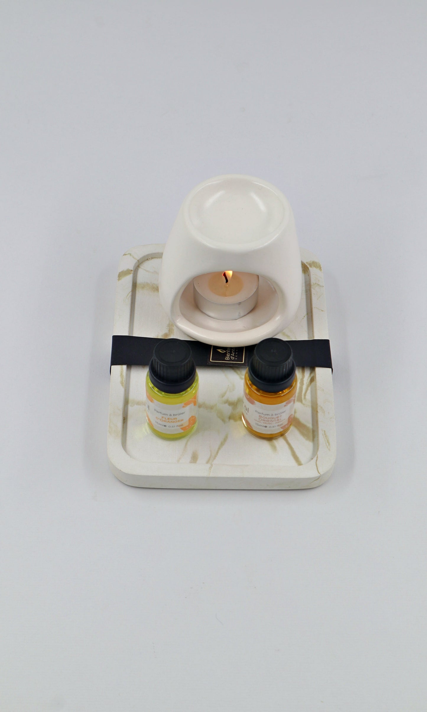 Warmer box and 2 oils