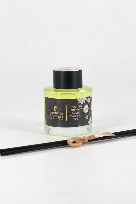 Diffuseur bâtonnets 50 ml - Jasmin et Thé vert