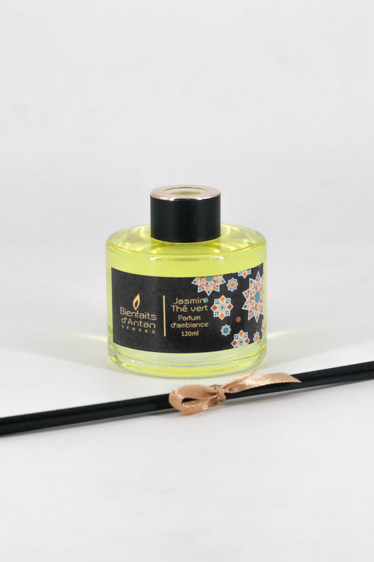 Diffuseur bâtonnets 120 ml - Jasmin et Thé vert