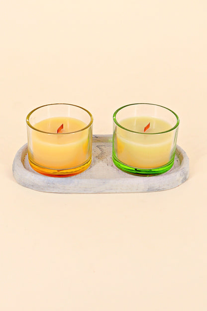 Box of two ''Flowers and Citrus" Candles