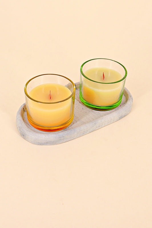 Box of two ''Flowers and Citrus" Candles